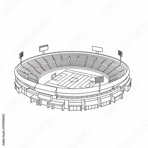 Stadium A bustling arenas blueprint