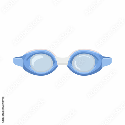 Modern Swim Goggles Flat Vector Icon