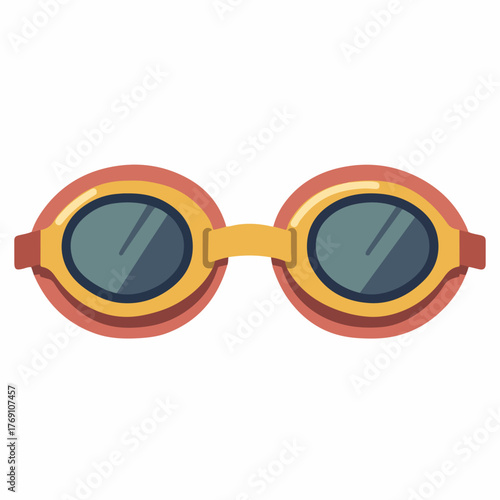 Swimming Goggles Classic Vector Icon