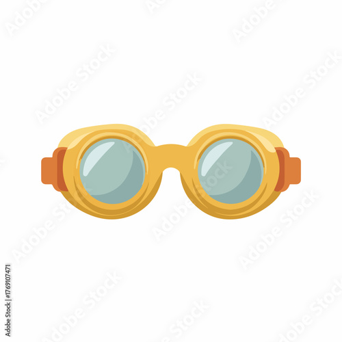 Classic Swimming Goggles Vector Icon