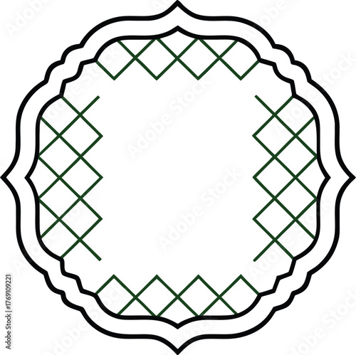 The middle frame is a line art grid patter on a white background