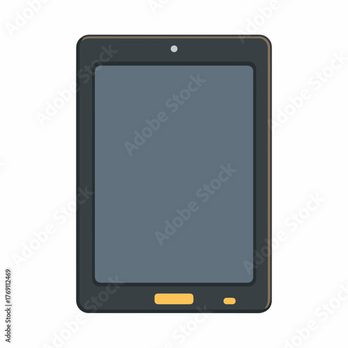 Sleek Tablet Icon in Flat Style