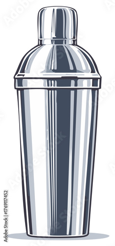 Classic Stainless Steel Cocktail Shaker Tool for Professional Drink Mixing and Barware