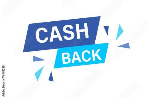 Cashback icon, promotion  money return concept vector illustration
 