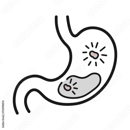 Stomach Ulcers and Gastric Disease Icon
