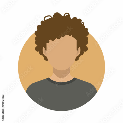 Sleek User Avatar Icon in Flat Design