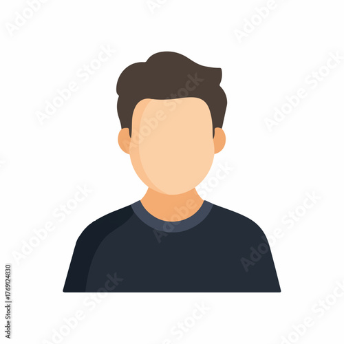 User Avatar Icon in Flat Vector Style