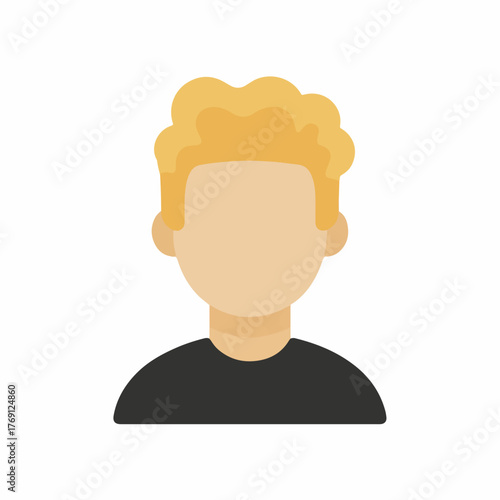 Minimal User Avatar Icon in Flat Style