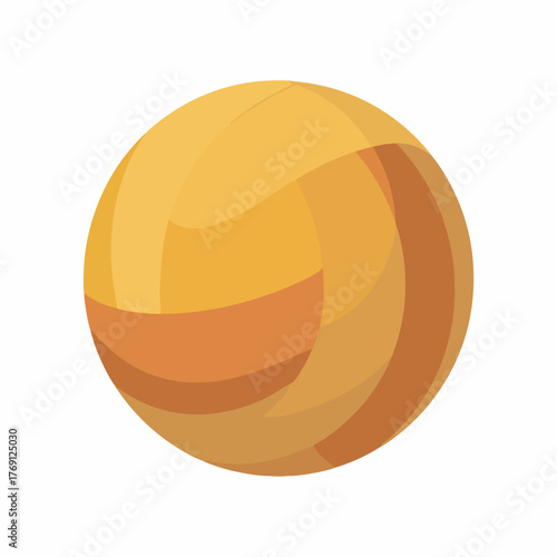 Minimalist Volleyball Icon Design