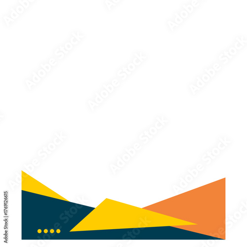 Modern Geometric Footer