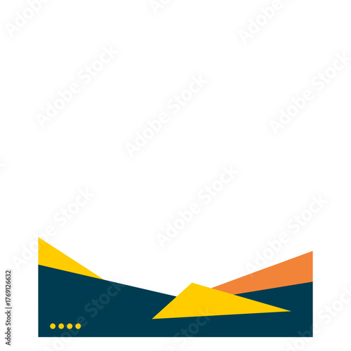 Modern Geometric Footer