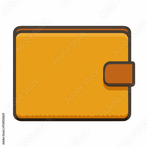 Simple Wallet Icon in Flat Style