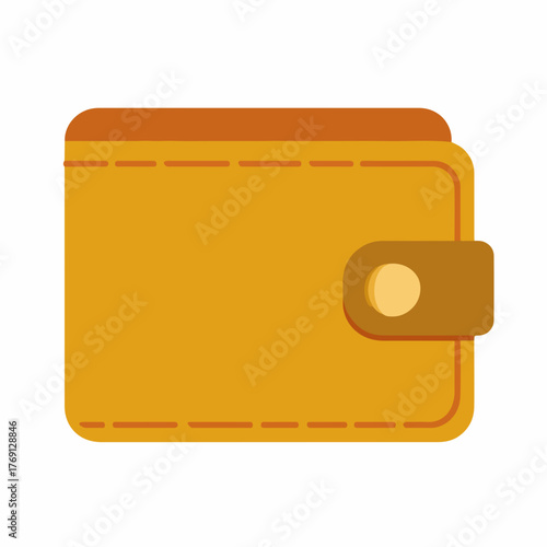 Sleek Wallet Icon in Flat Vector Style