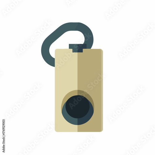 Whistle flat vector icon no gradients
