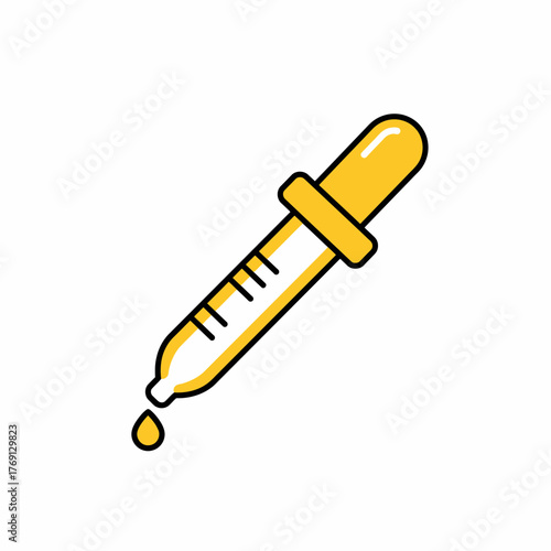 Dripping dropper liquid poised