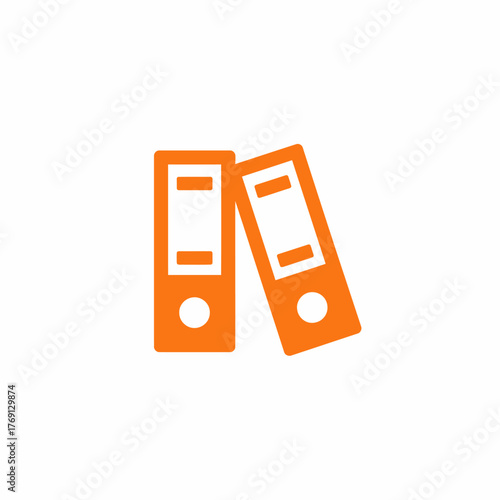 Interlocking Ring Binders Organized Orange Filing