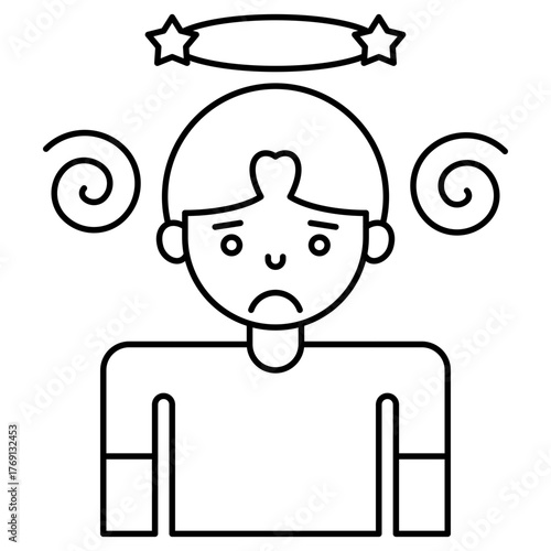 Dizziness outline Icon
