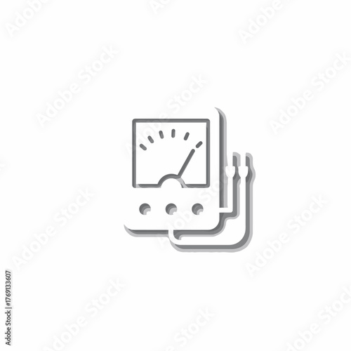 Electrical meter shows measurement reading