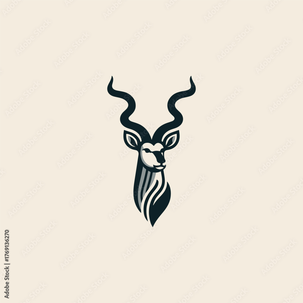 Obraz premium Majestic Kudu Logo