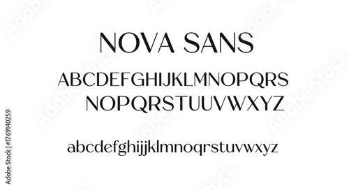  ai generative NOVA SANS – Modern Minimal Font
