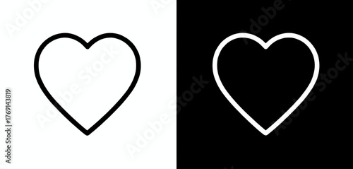 heart in black and white contrast