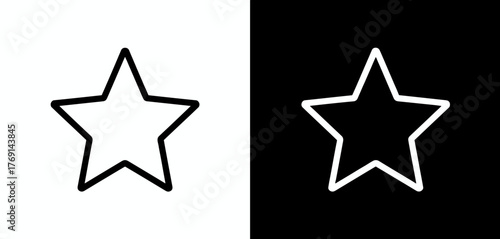 star in black and white contrast