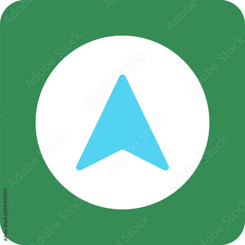 set of flat icon map design