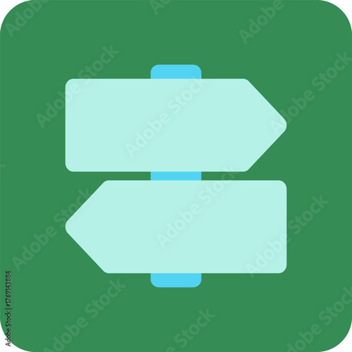 set of flat icon map design