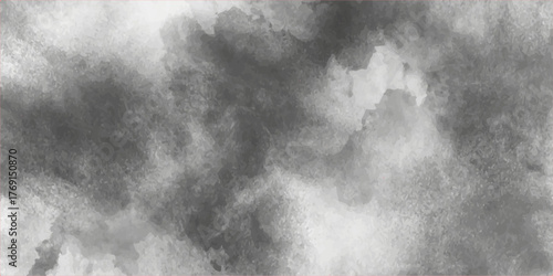 Dark abstract sky texture of swirling gray stone, black, and white fog and light