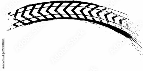 Vector grunge rubber stamp illustration concept with a blank black racing film symbol