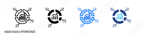 Market Segmentation Icon Set Multiple Style Collection