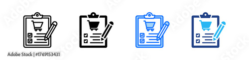 Market Survey Icon Set Multiple Style Collection