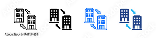 B2B Growth Icon Set Multiple Style Collection