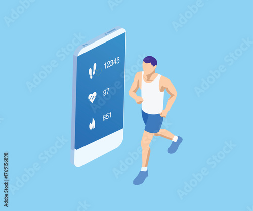 Running alone while using a smartphone app