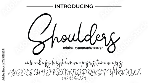 Shoulders - Elegant Script Font for Smooth Handwritten Design and Creative Typography