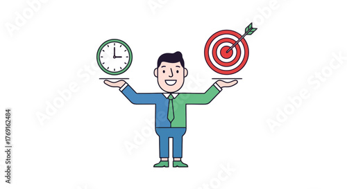 Balancing Time And Goals: A Simple And Effective Illustration Of Priorities