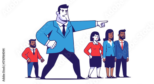 Business Leader Directs Team Towards Future Goals and Strategic Direction