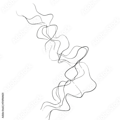 Elegant Fluid Organic Line Art Design