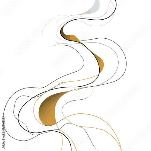 Sophisticated fluid lines in continuous organic form