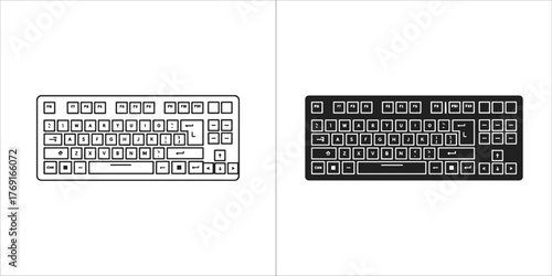 Computer keyboard, qwerty layout, input device