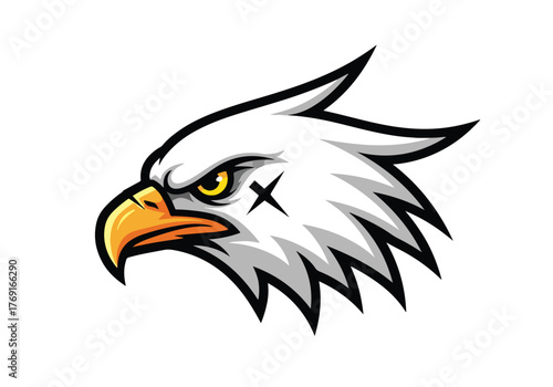 Ferocious eagle gaming mascot logo design - Gaming logo - Gaming Mascot - esport mascot stock illustration