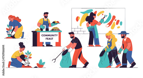 Community Enrichment And Collaboration: A Visual Celebration Of Collective Endeavor