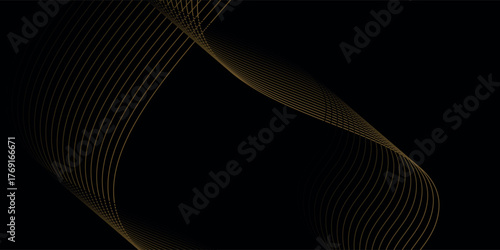 Abstract background with waves for banner. Web banner size. Vector background with lines. vector illustration eps10