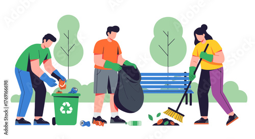 Community Team Cleans Park, Promotes Environmental Preservation And Sustainability Effort