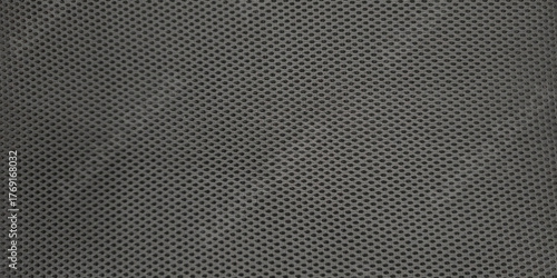 Wallpaper Mural Detailed macro black mesh fabric typical material modern ergonomic office chairs. Textile features tight woven pattern small uniform openings creating perforated or honeycomb-like texture Torontodigital.ca