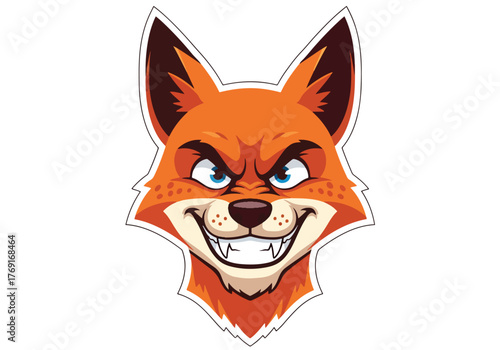 Aggressive fox mascot for gaming and esports brands - Gaming logo - Gaming Mascot - esport mascot stock illustration