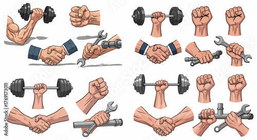 Camping food packaging set with energy bars and beans