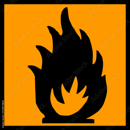 vector illustration of a fire