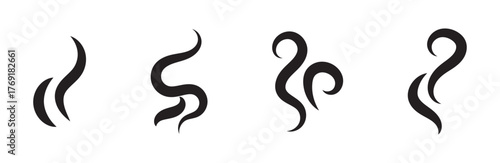 Smoke icon vector set. Steam symbol illustration.