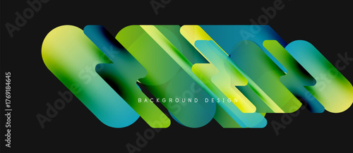 Abstract flowing shapes, vibrant greenblue gradient. Modern design element, suitable for backgrounds, presentations. Minimalist aesthetic.
